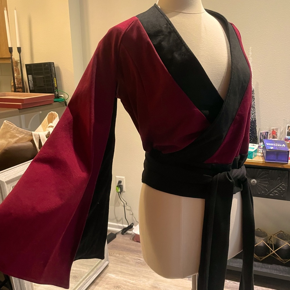 Elhoffer Bravery Cape Wrap Top